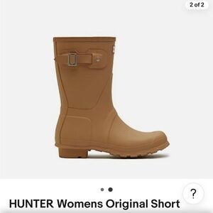 Hunter Original Short Tawny Rainboots Size 11